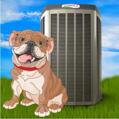 Moyer Dog With Lennox Hvac Unit